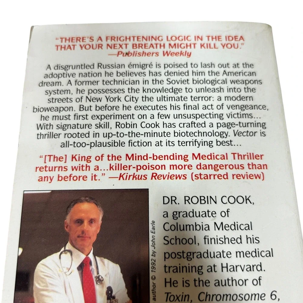 Vtg Robin Cook Medical Thriller Paperback Book Lot 5 Outbreak Vector Fever More